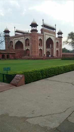 There are three red gates at Taj Mahal. So beautiful but you never hear about them.
