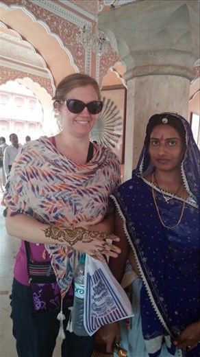 Mehendi painting on my arm