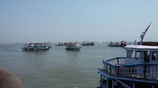 View of harbour from Gateway of India