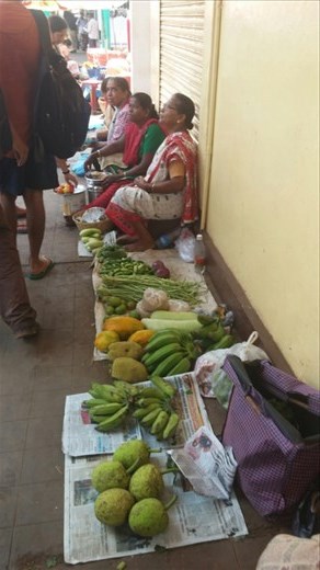 Fruits and veg at the local market.
