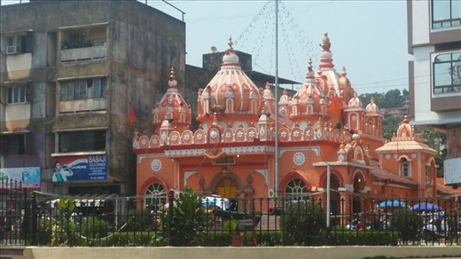 The local Hindu temple in Mapusa
