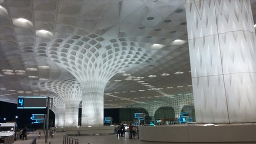 The mesmerizing Mumbai international airport terminal.