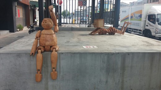 Sculptures like these can be seen around the city