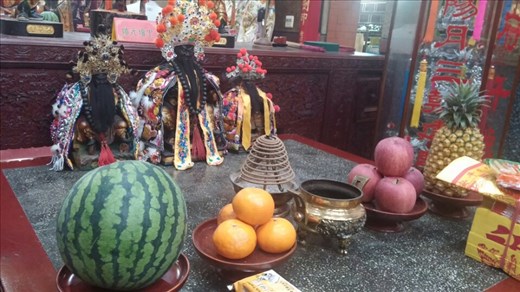 Fruit offerings to the gods