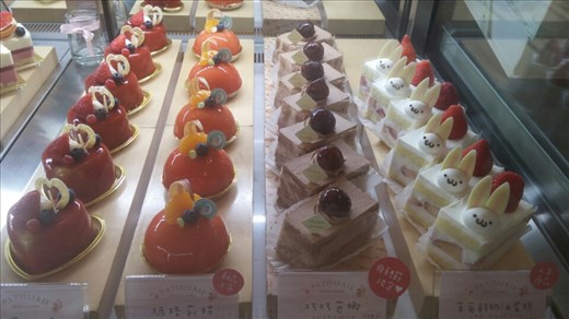 Exquisite French pastries. Hard to believe this is Taiwan.