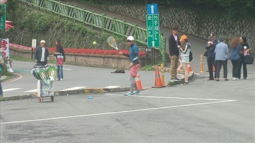 Who says you need a partner, or even a wall, to practice your backhand?