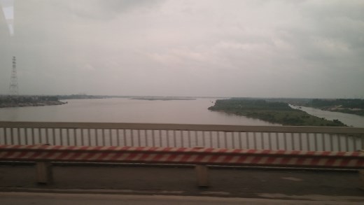 First view of Vietnam from the airport taxi