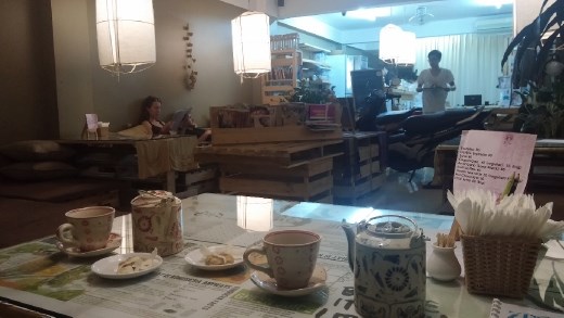 Lovely natural cafe and yoga center