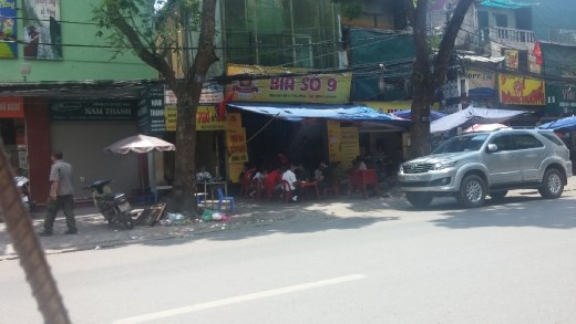 A lot of restaurants are like this - little holes in the wall with seating on the street