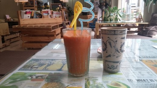 Another great smoothie at my favorite cafe