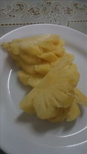 This is how they cut pineapple in Vietnam. So beautiful and it gets the eyes out.: by cfitchey, Views[327]