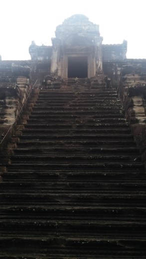 Stairway leading to the main temple interior