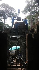 Workers placing a stone : by cfitchey, Views[285]