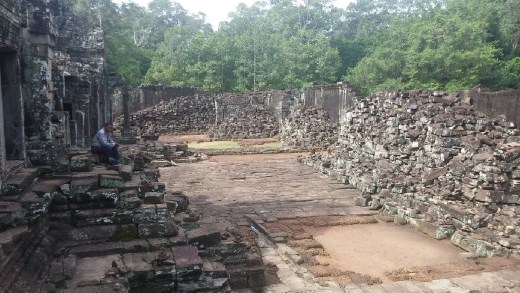 Another area they are still working on rebuilding. They have to catalog all the stones to try and figure out where they belong