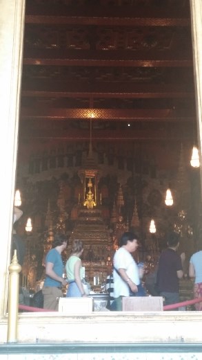 The temple altar within the Grand Palace