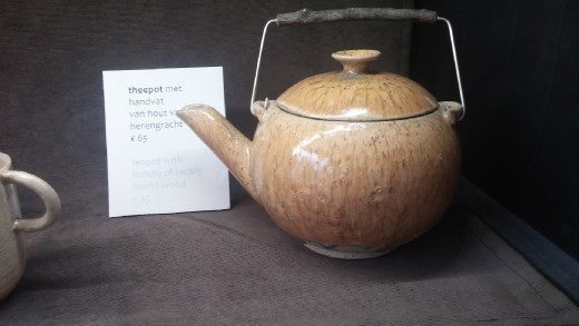 A potter's store had this unusual teapot