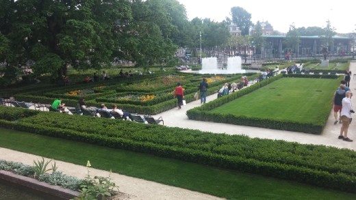 Gardens behind the Rijksmuseum