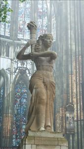 Statue in front of the church: by cfitchey, Views[192]