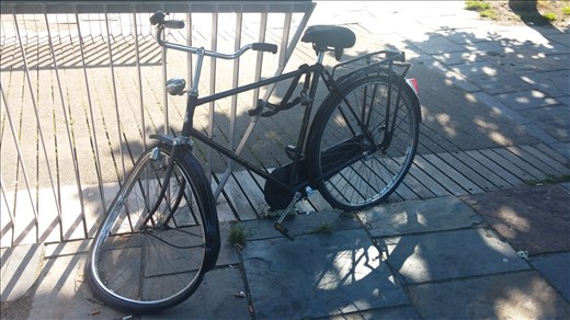 What on earth happened to this poor bicycle?