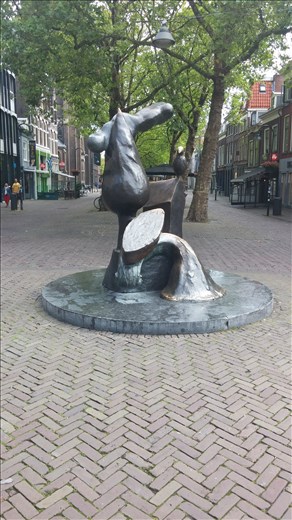 Unusual Statue in Delft