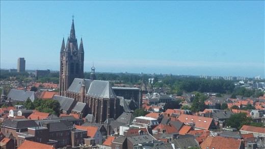 View of Old Church from New Church Tower