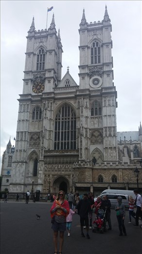 Me in front of Westminster Abbey