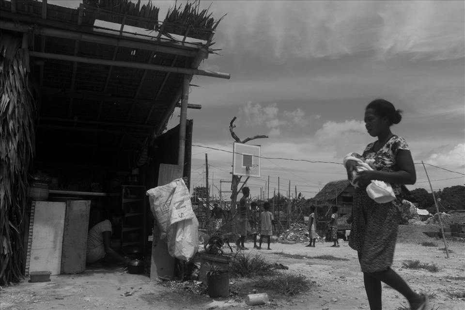 This is the new settlement site of an indigenous tribe called Ati on an island known to the world as Boracay - the Philippines' top tourist destination. The Atis were the original settlers of Boracay. They've lived here before tourists came for its white sand beaches and turquoise blue seas. The whole island is their ancestral domain but they were displaced and driven away when resorts, hotels and other establishments were built on it. They are now occupying a very tiny portion of the island. 