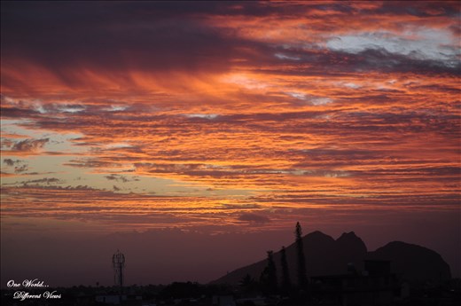 Seeing these clouds burn in solitude makes me realize, I am not alone!