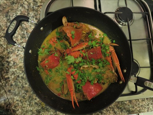 Only a few minutes before being served - the aroma is amazing! 