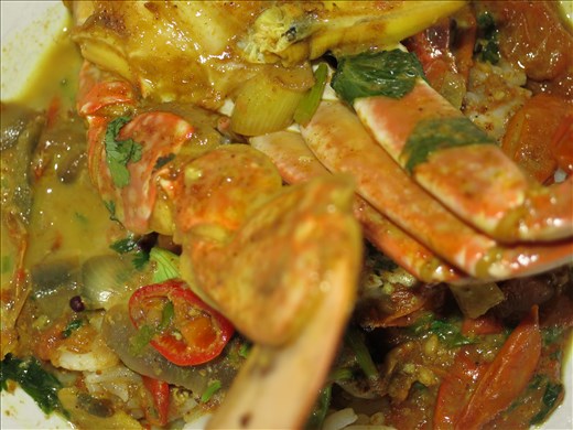 Up close and personal… served on top of steaming jasmine rice. 