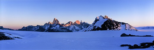 Punctuated by massifs, this expanse of ice is the beating heart of Patagonia.