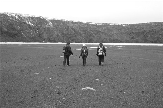 Inside a crater. Lower Tama Lake, Tongario National Park