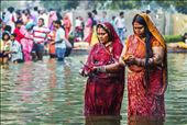 FAITH:The photograph is taken during the Chhat festival, India.: by chattrapalsingh, Views[340]