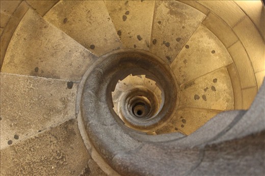 Church Stairs: Our future is reached by walking up the stairs of our past. 