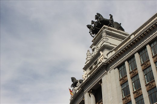 Watchful Guardians: The Rider and Horses protect the new streets of Madrid