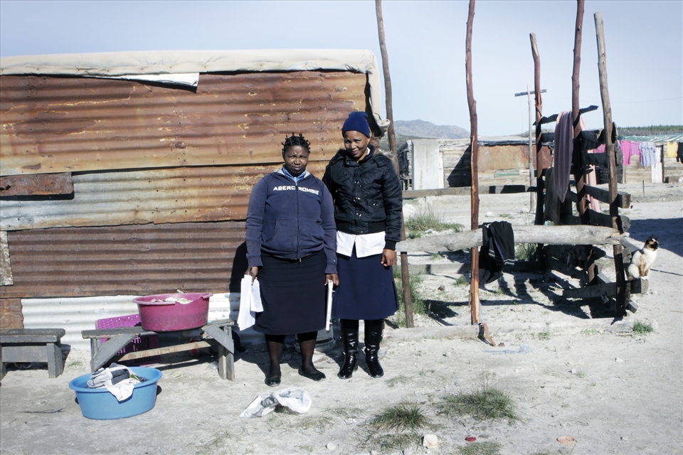 Iraq, South Africa: The small informal settlement is embedded deep in mountains 