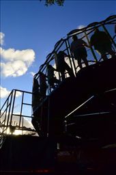 Carnival: this image was captured from the back of the ride of people engaging in fun. 
The light was also changing which hightened the sense of fantasy.: by cheslin, Views[706]