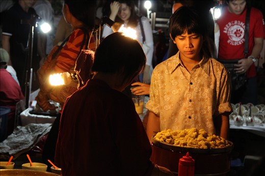 Saleswoman in the street market photo 2, Chiang Mai