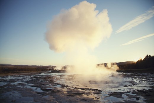 Strokkur geyser in the east of Reykjavík