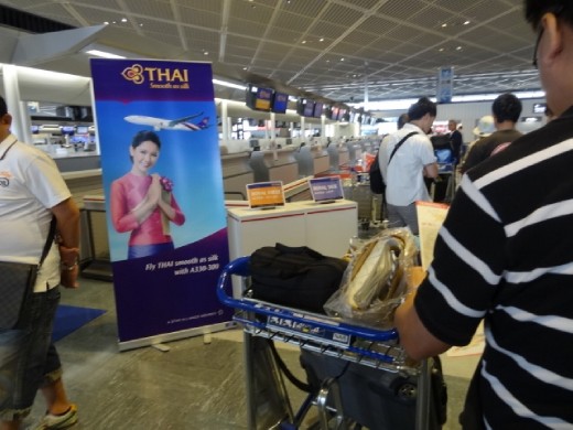 Check in at Narita airport