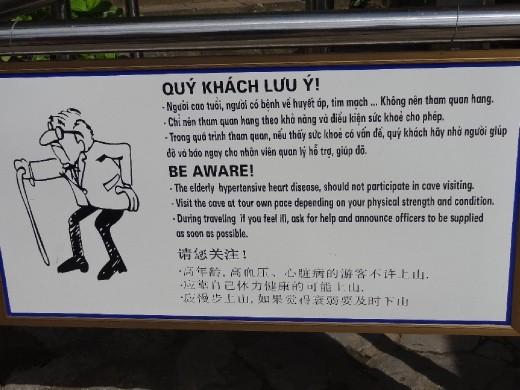 I guess I should have paid more attention to this sign before climbing the mountain