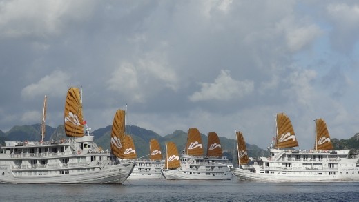 Sails put up on sail back to harbor