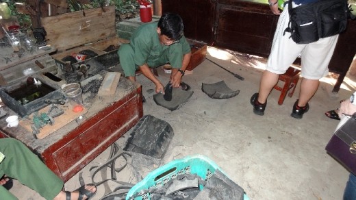 Making shoes out of tires