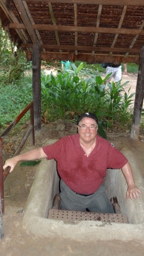 Chris...exciting tunnel.  OK...I'm going to come clean.  I got as far as the entrance and then chickened out.  This is me ENTERING the exit.  