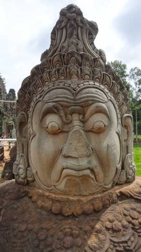 Varna, the Hindu god of honest taxi drivers.  He is sad because he only has 3 followers in the world.