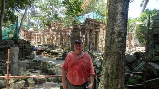 Another sweaty day of climbing the temples