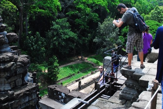 I didn't think that I would have to take the stairs down.