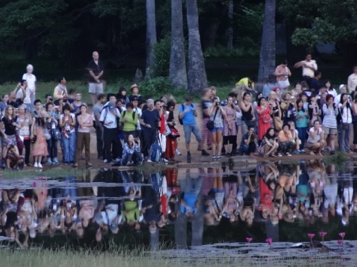 My friends that joined me at sunrise - Angkor Wat