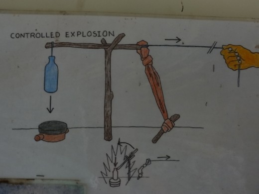How to dismantle a mine (low tech)