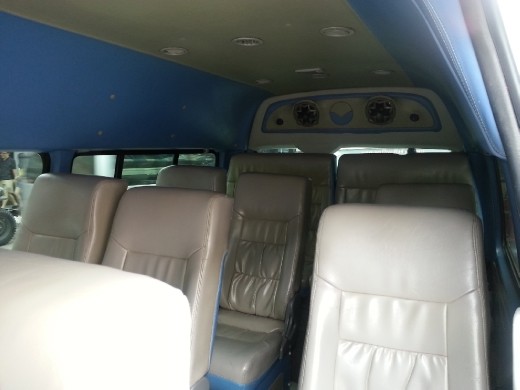 Interior of VIP bus